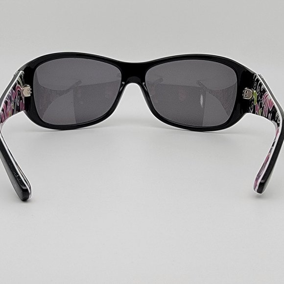 *SOLD* Vera Bradley Holly 023 Purple Punch Black Frame Grey Lens Sunglasses - Picture 6 of 16